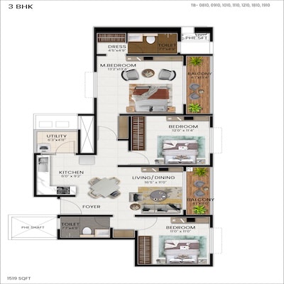 floorplans & masterplan of Genurise North Park