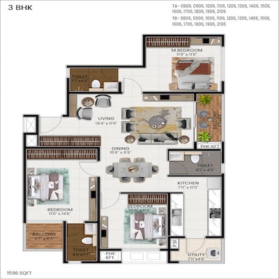 floorplans & masterplan of Genurise North Park